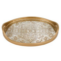 Manta Gold Oval Tray 18" x 12"